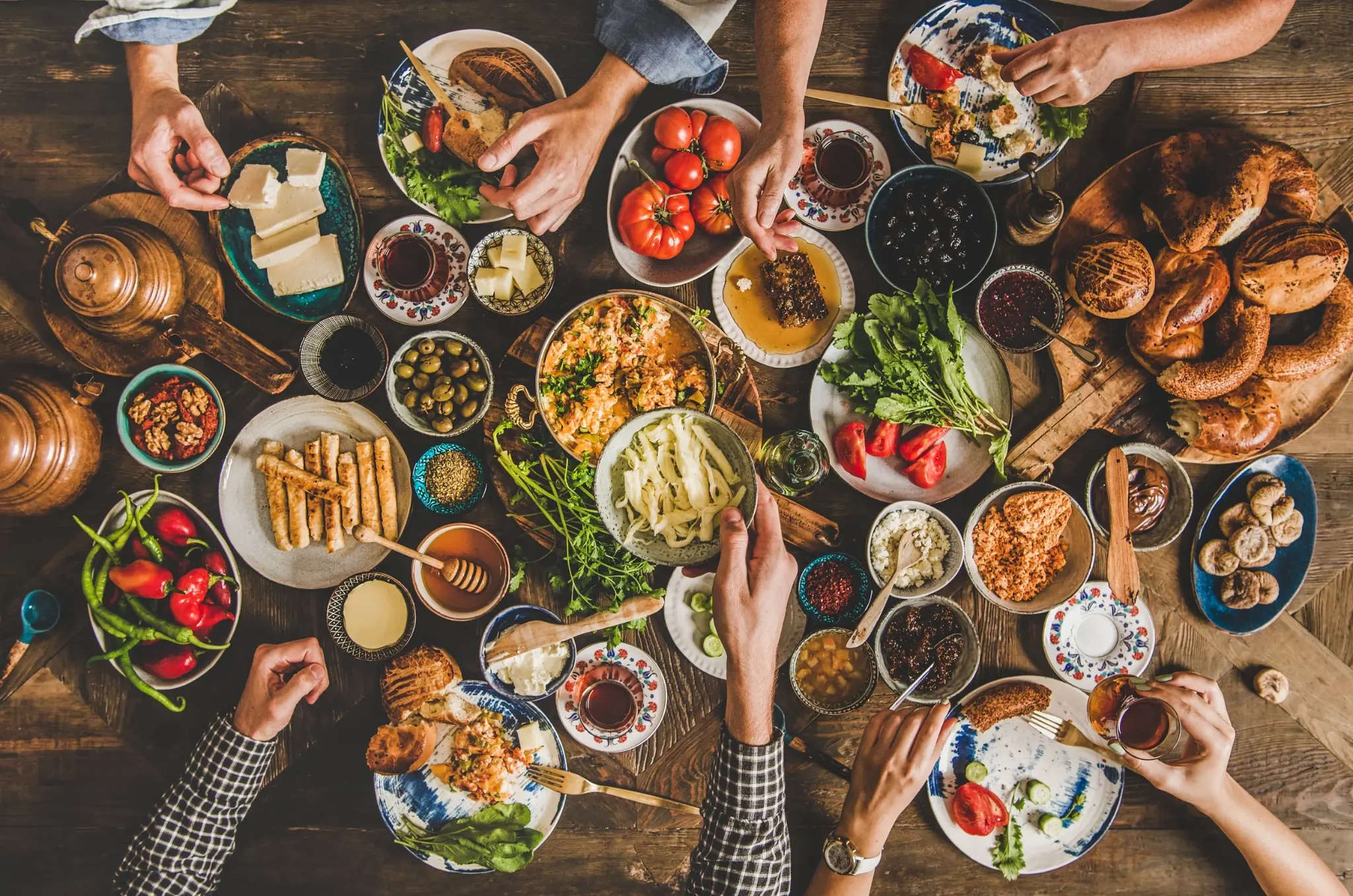 Turkish Breakfast Club — a luxurious feast spread